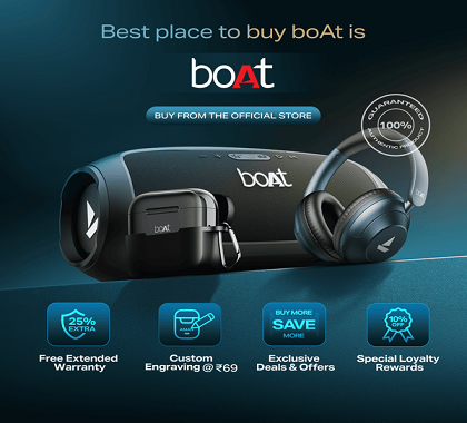 Boat Cashback up to 4%